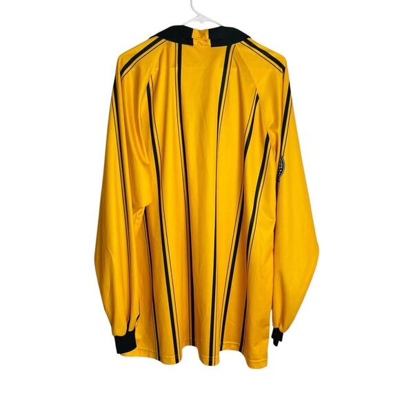 Official Sports Soccer Referee Jersey Size XXL Yellow Long Sleeve 2011 Patch - Picture 2 of 8